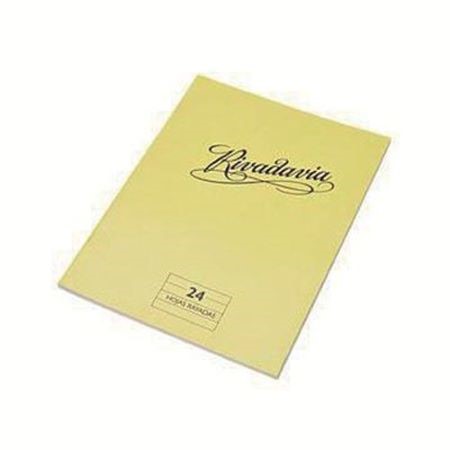 Cuaderno Rivadavia Tradicional Cuadriculado Escolar (16 x 21cm) Amarillo Tapa flexible 48 hojas -2