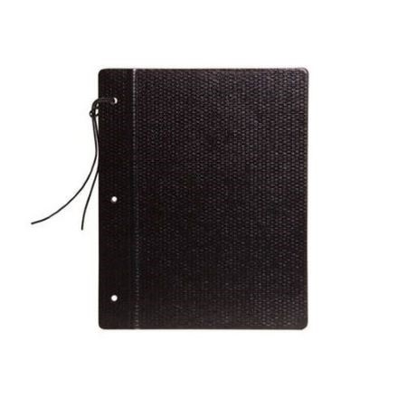 Carpeta de dibujo Avíos De fibra Nº3 Negro 2 tapas Con cordón Económica -2