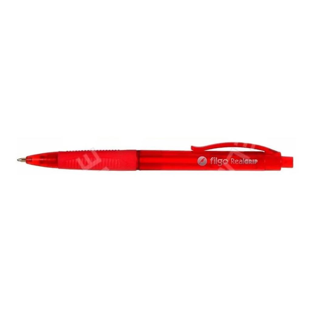 Bolígrafo Filgo FastGrip Retráctil 1mm Rojo