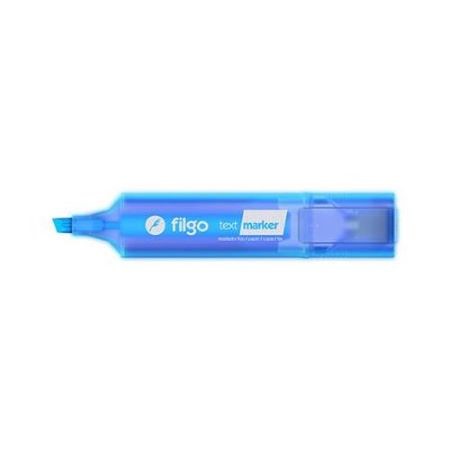 Resaltador Filgo Text Marker Flúo Chato Celeste -2