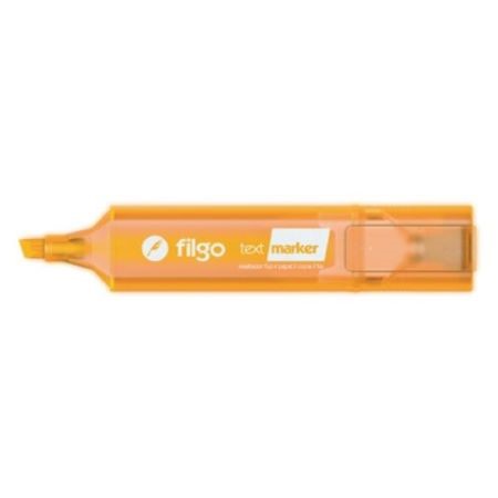 Resaltador Filgo Text Marker Flúo Chato Naranja -2