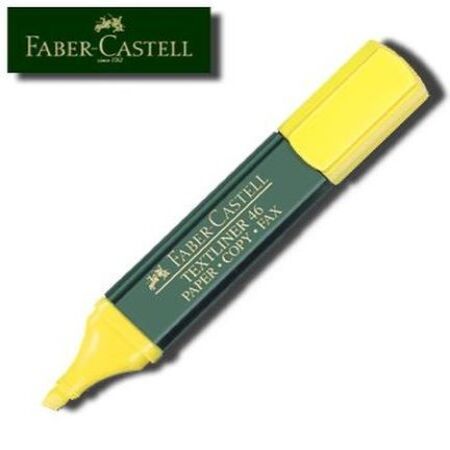 Resaltador Faber Castell T-48 Chato Amarillo -2