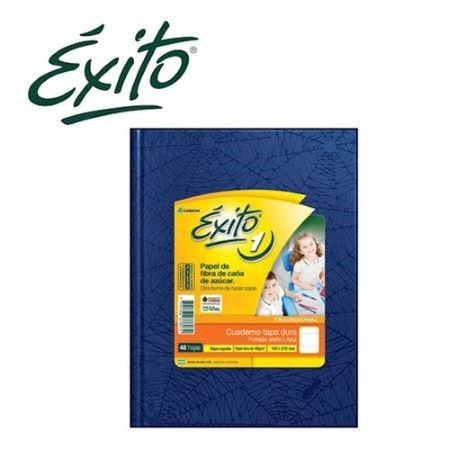 Cuaderno Exito Araña Cuadriculado Escolar N°1 (16x21) Azul Tapa Dura 48 hojas -2