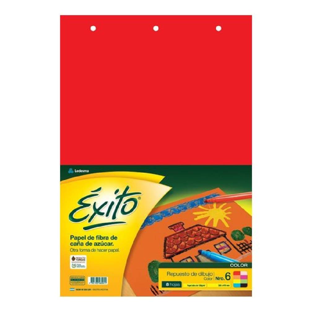 Repuesto Exito De Dibujo Nº5 Colores 6 hojas -2