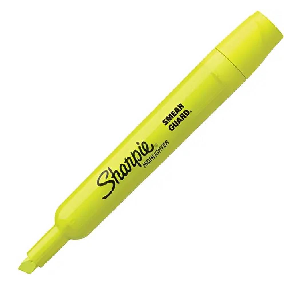 Resaltador Sharpie Accent Tank Grueso Amarillo -2