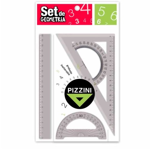 Set geométrico Pizzini Escuelita 20cm Humo 3 piezas -2