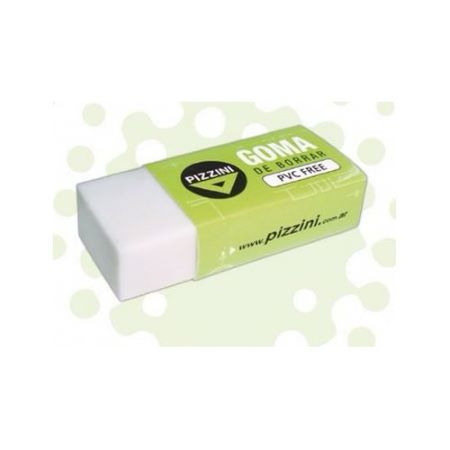 Goma de borrar Pizzini Técnica Lápiz 44mm Blanca -2
