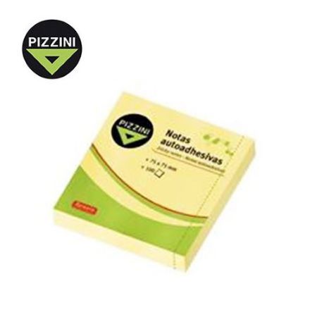 Notas adhesivas Pizzini 75x100mm Amarillo 100 hojas -2