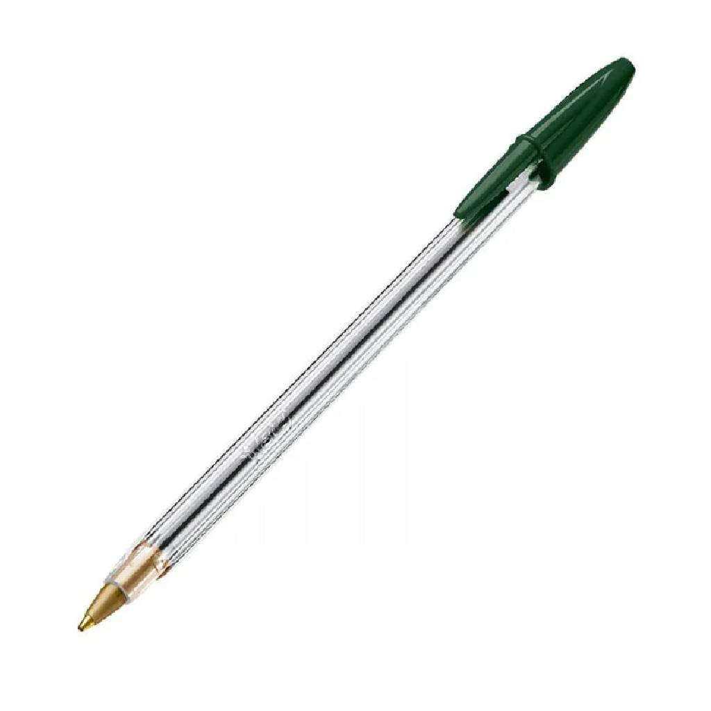 Bolígrafo Bic Cristal Media 1mm Verde x unidad -2