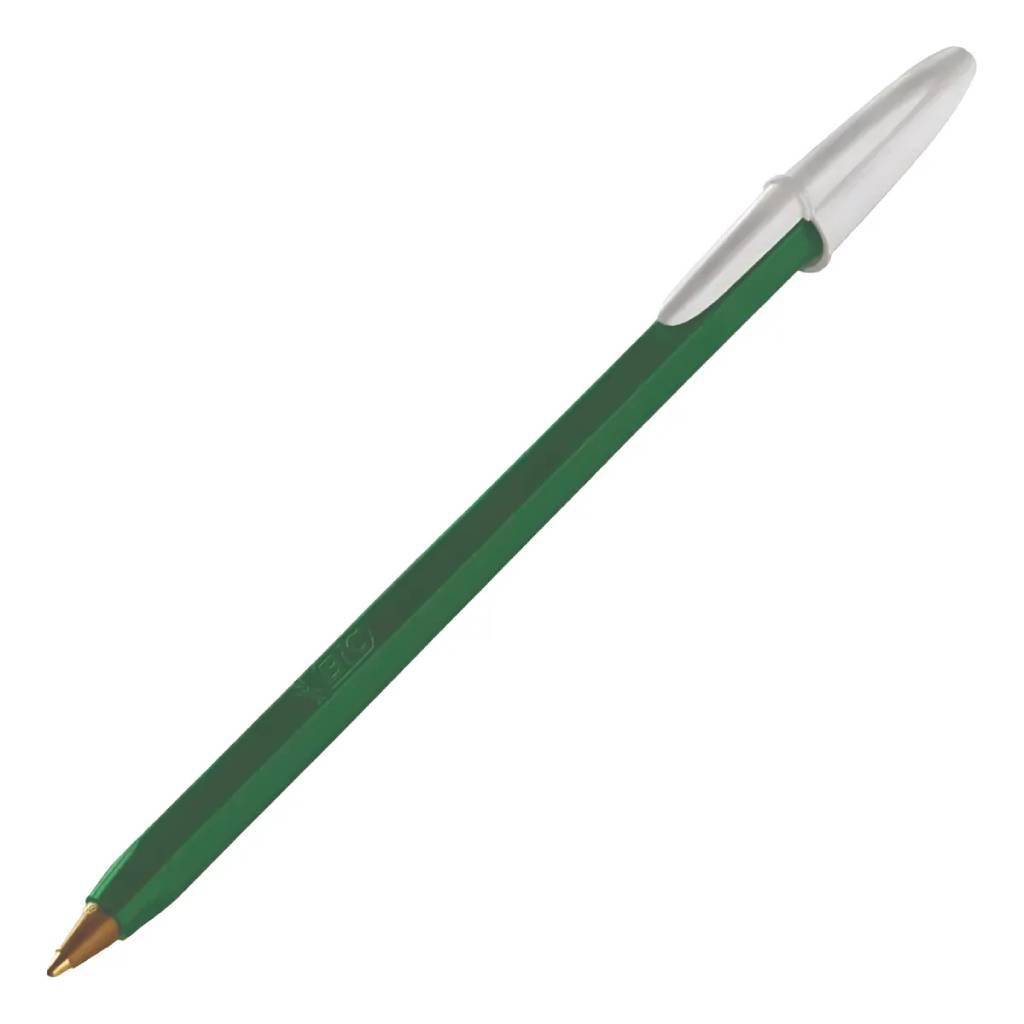 Bolígrafo Bic Opaco Media 1mm Verde x unidad -2