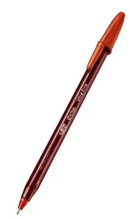 Bolígrafo Bic Cristal Ultra fina 0,7mm Rojo x unidad