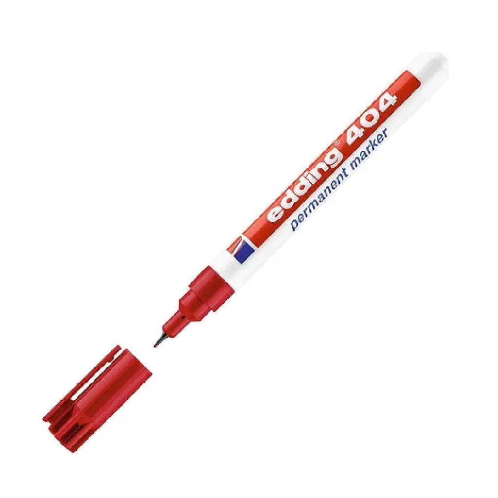 Marcador Edding 404 Permanente Punta fina 0,75mm Rojo Recargable -3