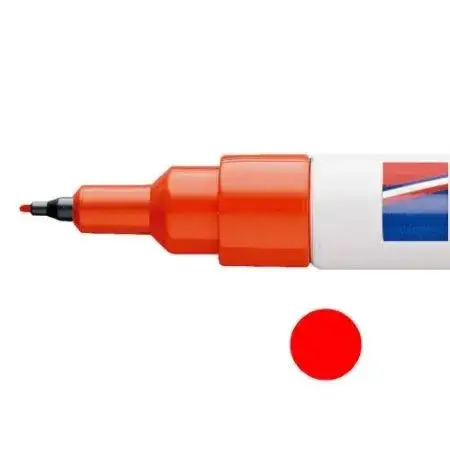 Marcador Edding 404 Permanente Punta fina 0,75mm Rojo Recargable -2