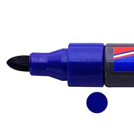 Marcador Edding 350 -250 Pizarra Punta redonda 1,5-3,0mm Azul Recargable -3