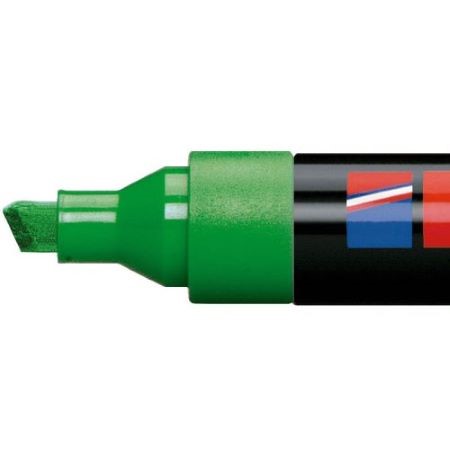 Marcador Edding 330 Permanente Punta biselada 1-5mm Azul Recargable -3