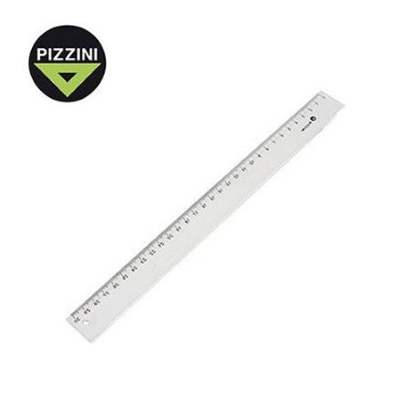 Regla Pizzini Escolar 30cm transp x unidad -2