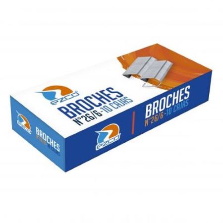 Broches Ezco Abrochadora nº26/6 caja x 1000 -2