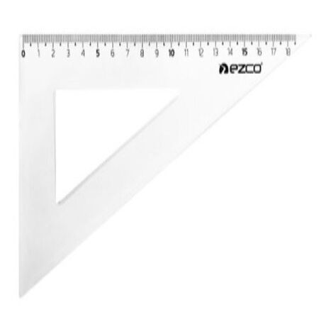 Escuadra Ezco 60° 23cm Cristal x unidad Acílico -2